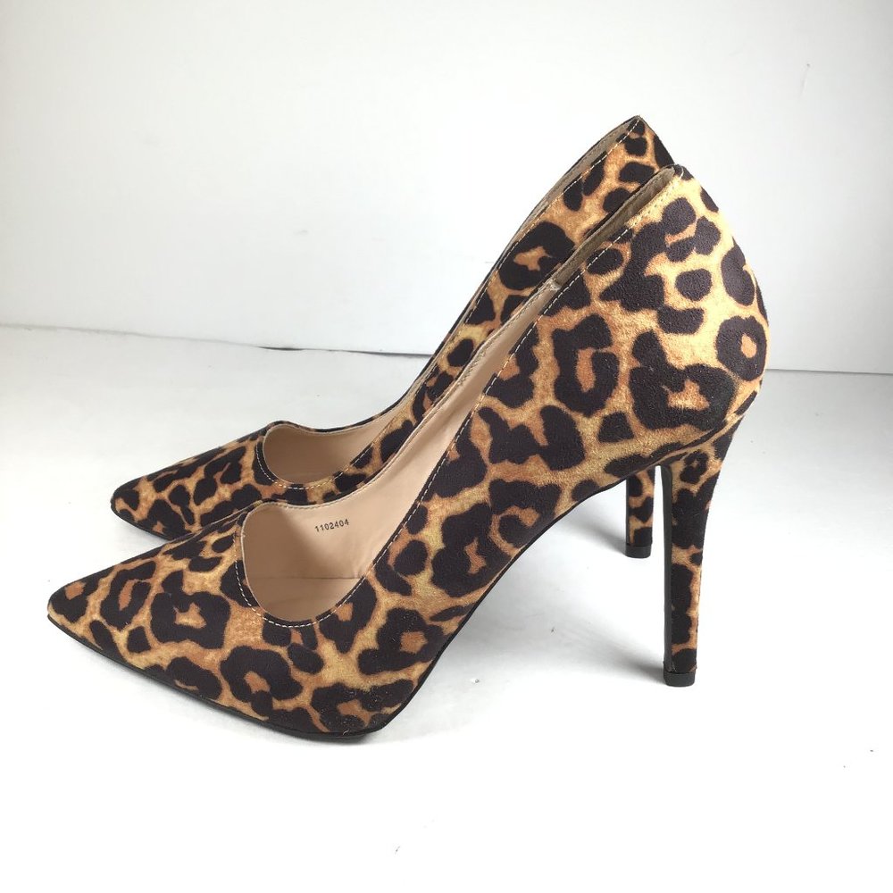 Charlotte Russe Cheetah Print Heels Size 11